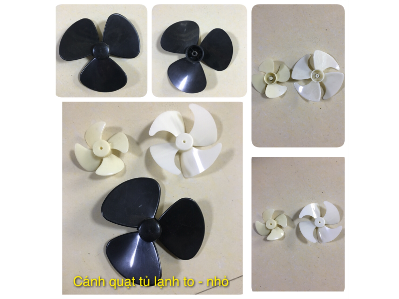 Cánh Quạt Tủ Lạnh To - Nhỏ (đen - trắng)